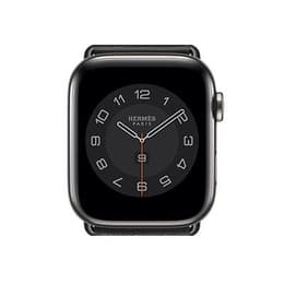 Apple Watch Series 6 44mm - GPS + Cellularモデル - ステンレススチール Hermes スペースブラック ケース- バンド無し