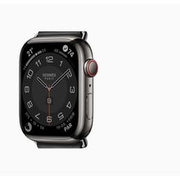 Apple Watch Series 6 44mm - GPS + Cellularモデル - ステンレススチール Hermes スペースブラック ケース- バンド無し