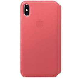 Apple 革のケース iPhone XS Max - レザー ピオニーピンク