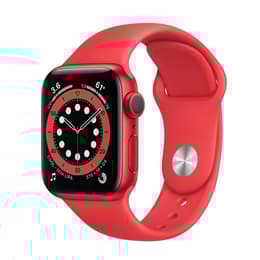 Apple Watch Series 6 40mm - GPSモデル - アルミニウム レッド ケース- スポーツバンド