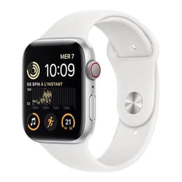 Apple Watch SE Series 2 44mm - GPS + Cellularモデル - アルミニウム シルバー ケース- スポーツバンド