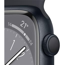 Apple Watch Series 8 45mm - GPSモデル - アルミニウム ミッドナイト ケース- スポーツバンド