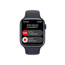 Apple Watch Series 8 45mm - GPSモデル - アルミニウム ミッドナイト ケース- スポーツバンド