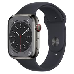 Apple Watch Series 8 45mm - GPS + Cellularモデル - ステンレススチール グラファイト ケース- スポーツバンド