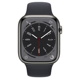Apple Watch Series 8 45mm - GPS + Cellularモデル - ステンレススチール グラファイト ケース- スポーツバンド
