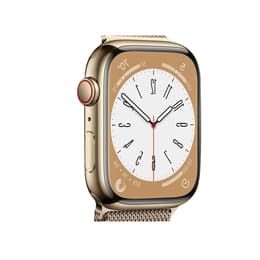 Apple Watch Series 8 45mm - GPS + Cellularモデル - ステンレススチール ゴールド ケース- バンド無し