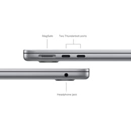 MacBook Air 13 インチ (2024) - Apple M3 8-コア と 8-コア GPU - 8GB RAM - SSD 256GB - JIS配列キーボード