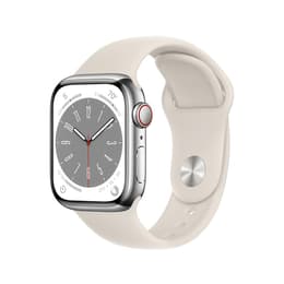Apple Watch Series 8 41mm - GPSモデル - アルミニウム スターライト ケース- スポーツバンド