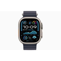 Apple Watch Ultra 2 49mm - GPS + Cellularモデル - チタニウム ナチュラルチタニウム ケース- オーシャンバンド