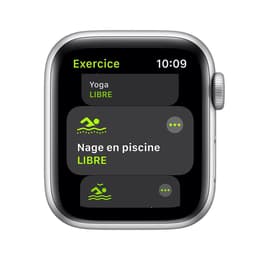 Apple Watch SE Series 1 44mm - GPSモデル - アルミニウム シルバー ケース- スポーツバンド