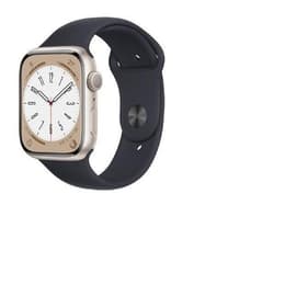 Apple Watch Series 8 41mm - GPSモデル - アルミニウム スターライト ケース- スポーツバンド