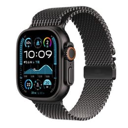 Apple Watch Ultra 2 49mm - GPS + Cellularモデル - チタニウム ブラック ケース- ミラネーゼループ