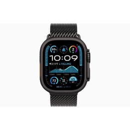 Apple Watch Ultra 2 49mm - GPS + Cellularモデル - チタニウム ブラック ケース- ミラネーゼループ