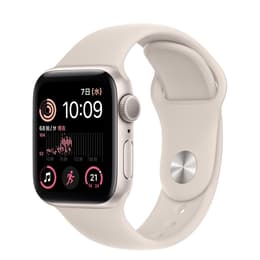 Apple Watch SE Series 2 44mm - GPSモデル - アルミニウム スターライト ケース- スポーツバンド