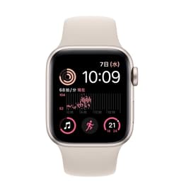 Apple Watch SE Series 2 44mm - GPSモデル - アルミニウム スターライト ケース- スポーツバンド