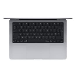 MacBook Pro 14 インチ (2021) - Apple M1 Pro 8-コア と 14-コア GPU - 16GB RAM - SSD 512GB - QWERTY配列キーボード