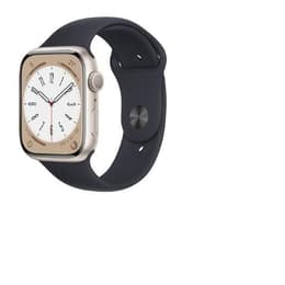 Apple Watch Series 8 45mm - GPSモデル - アルミニウム スターライト ケース- スポーツバンド