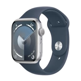 Apple Watch Series 9 45mm - GPSモデル - アルミニウム シルバー ケース- スポーツバンド