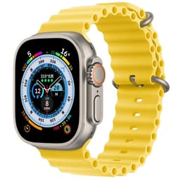 Apple Watch Ultra 49mm - GPS + Cellularモデル - チタニウム チタニウム ケース- オーシャンバンド