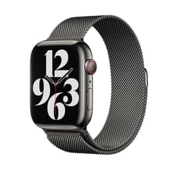 Apple Watch Series 7 45mm - GPS + Cellularモデル - ステンレススチール グラファイト ケース- ミラネーゼループ