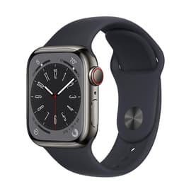 Apple Watch Series 8 45mm - GPS + Cellularモデル - ステンレススチール グラファイト ケース- スポーツバンド