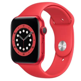 Apple Watch Series 6 44mm - GPSモデル - アルミニウム (PRODUCT)Red ケース- スポーツバンド