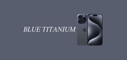 iPhone15 ブルーチタニウム